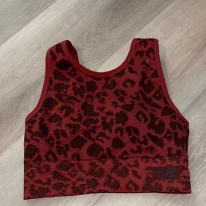 New Balance Women's Burgundy Leopard Tank Top